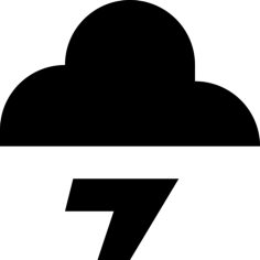 Cloud Lightning Craft Design Svg File, Free Vectors File